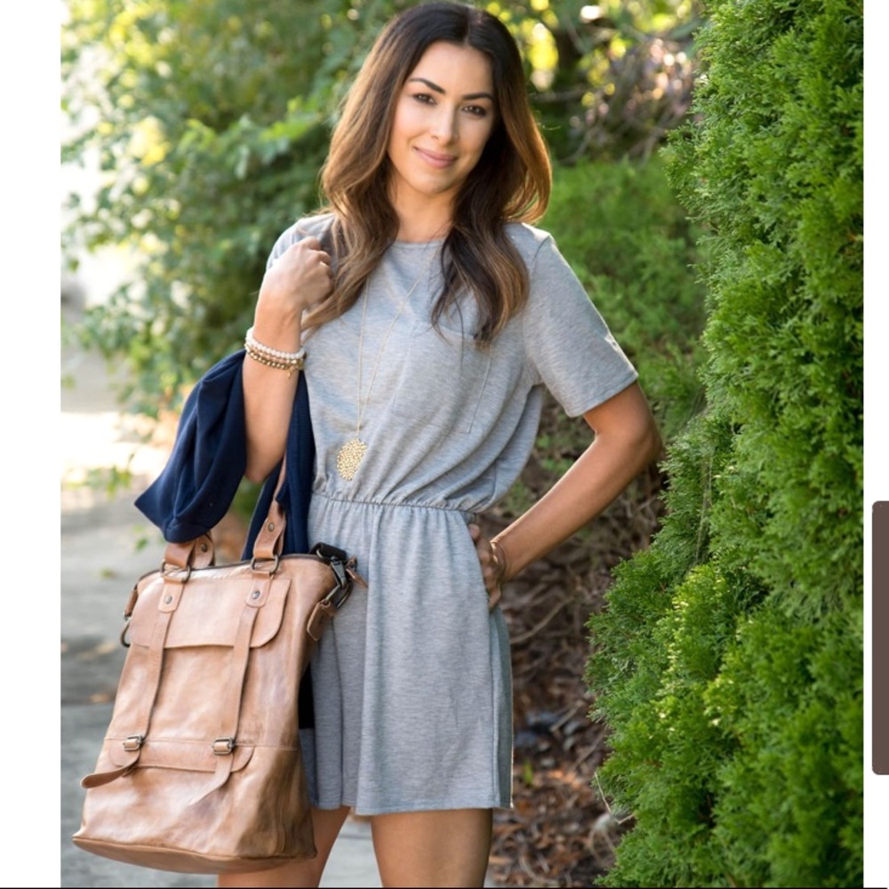 Betsy’s Boutique grey romper, size medium